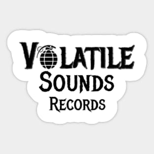 Volatile Sounds black logo Sticker